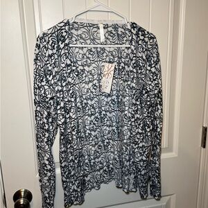 Aventara clothing pearl button up cardigan, size medium